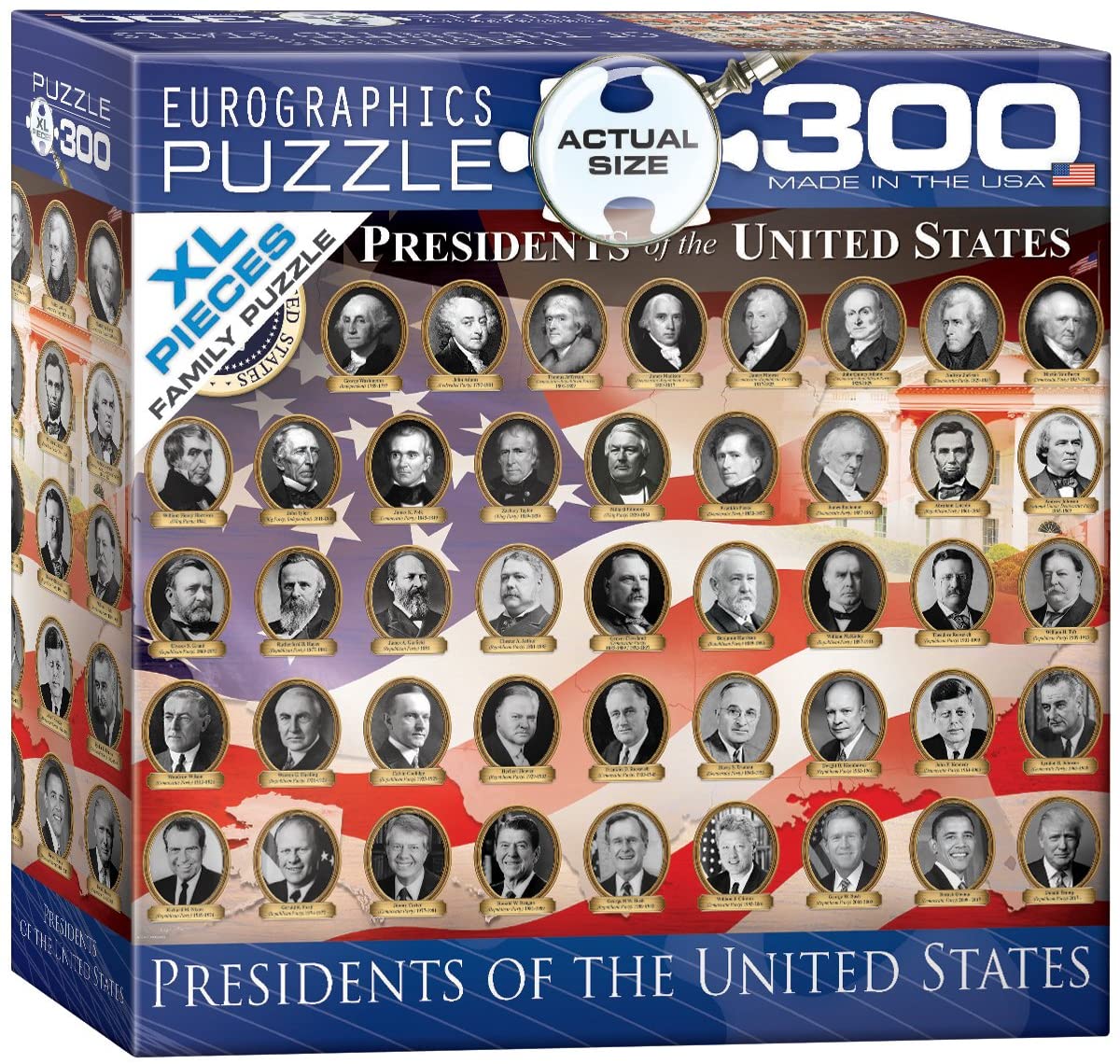 EuroGraphics US Presidents 300 Piece Jigsaw Puzzle – Raising Dragons