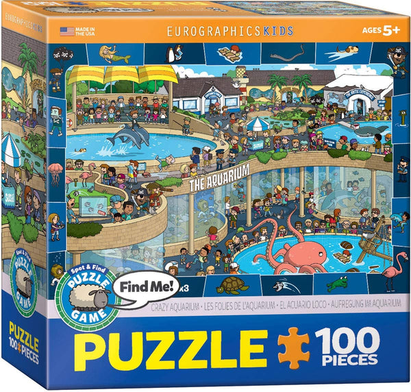 Crazy Aquarium - Spot and Find Puzzle, 100-Piece