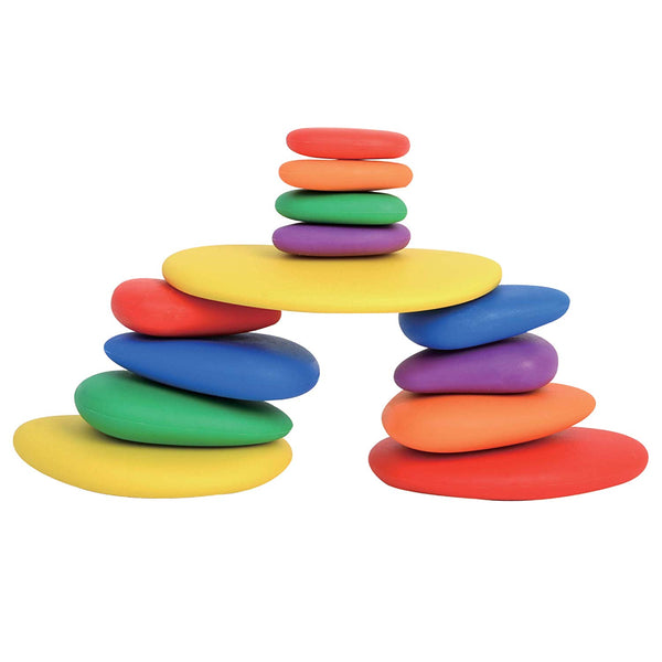 edx Education Rainbow Pebbles - Sorting and Stacking Stones