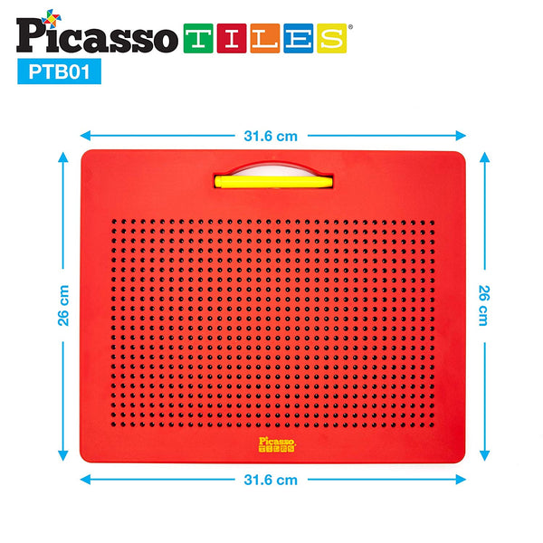 PicassoTiles - 12" x 10" Large Magnetic Drawing Board